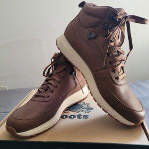 NEW! Roots mid leather sneakers/booties for men